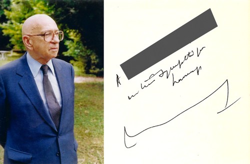 Autographe d'Edgar Faure