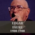 Notre hommage à Edgar Faure