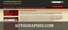 Autographes.com, site de vente d'autographes