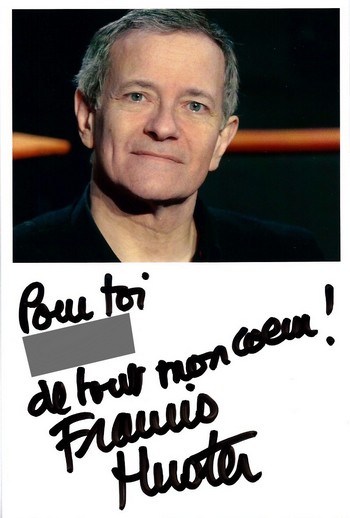 Autographe de Francis Huster