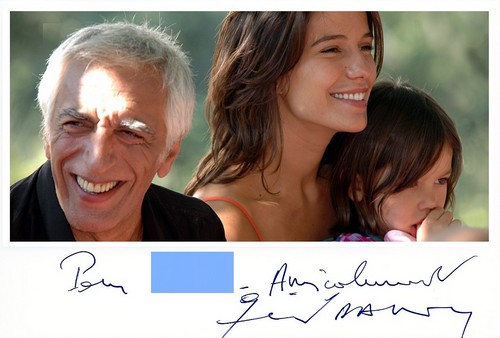 Autographe de Gérard Darmon