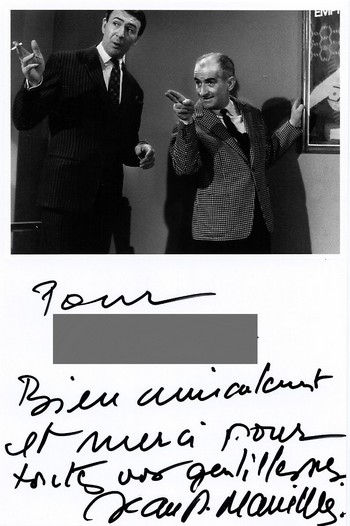 Autographe de Jean-Pierre Marielle