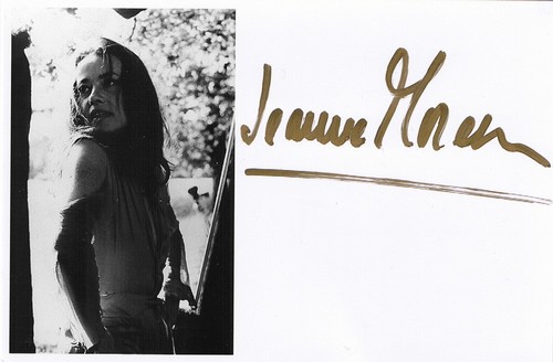 Autographe de Jeanne Moreau