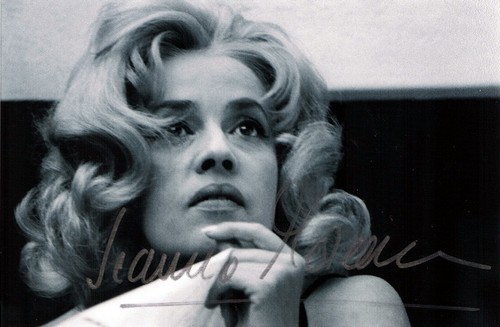 Autographe de Jeanne Moreau