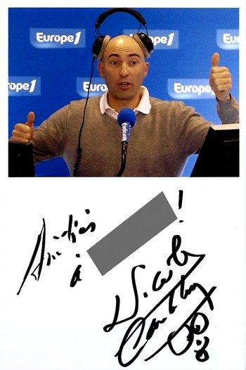Autographe de Nicolas Canteloup