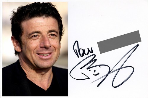 Autographe de Patrick Bruel