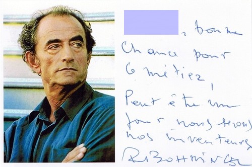 Autographe de Richard Bohringer