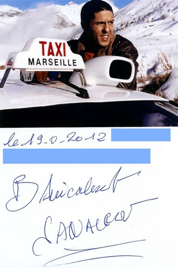Autographe de Samy Naceri