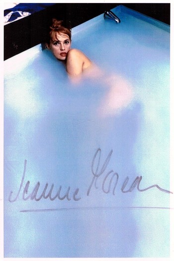 Autographe de Jeanne Moreau
