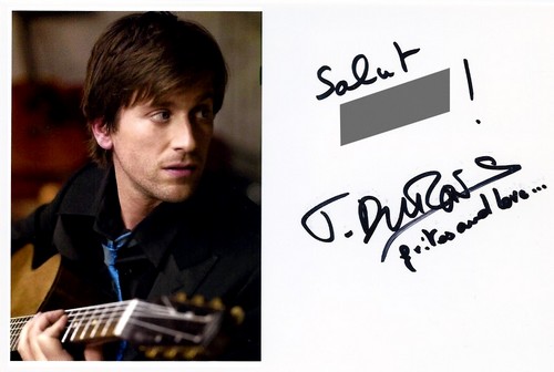 Autographe de Thomas Dutronc