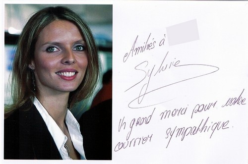 Autographe de Sylvie Tellier