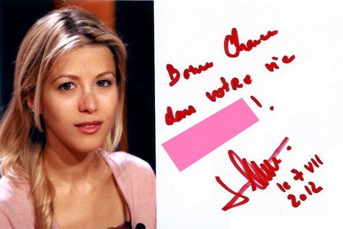 Autographe de Tristane Banon