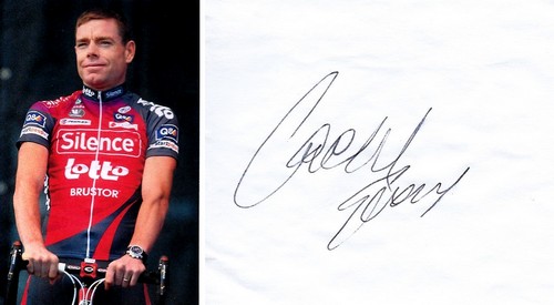 Autographe de Cadel Evans