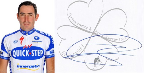 Autographe de Jérôme Pineau