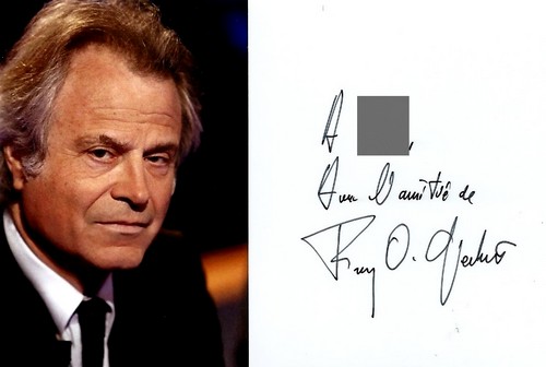 Autographe de Franz-Olivier Giesbert