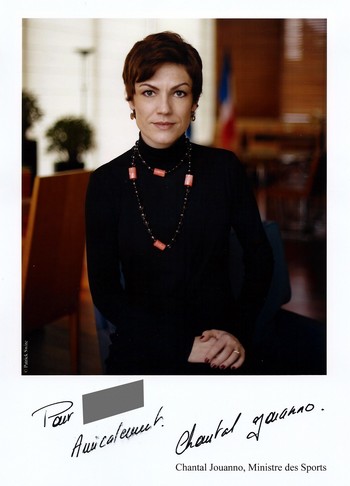 Autographe de Chantal Jouanno
