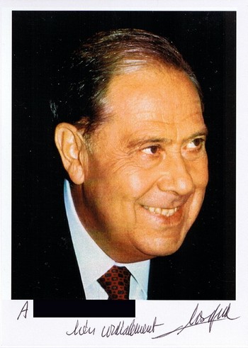 Autographe de Charles Pasqua