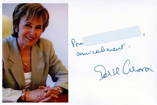 Autographe de Edith Cresson