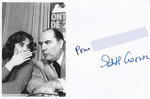 Autographe de Edith Cresson