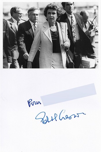 Autographe de Edith Cresson