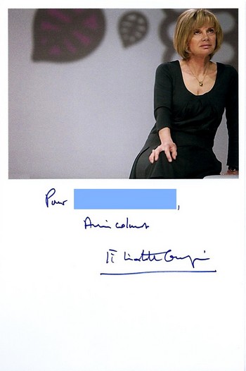 Autographe de Elisabeth Guigou