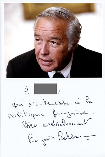 Autographe de François Rebsamen