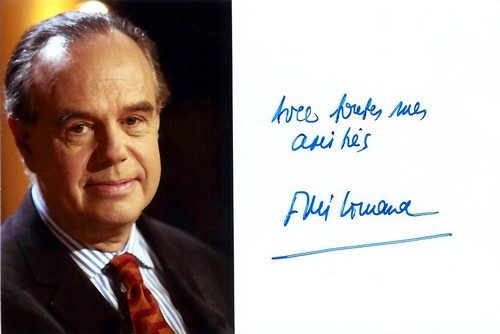 Autographe de Frédéric Mitterrand