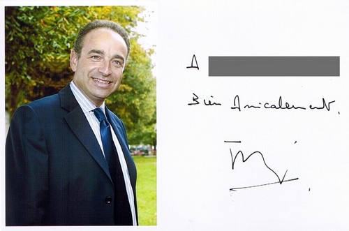Autographe de Jean-François Copé