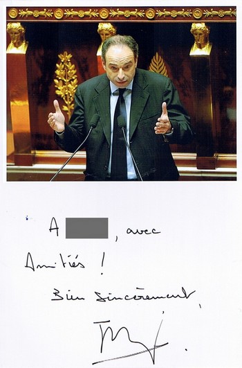 Autographe de Jean-François Copé