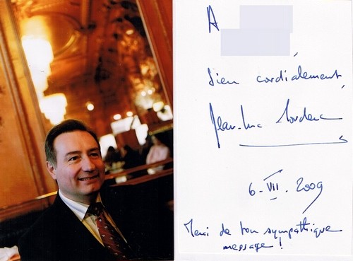 Autographe de Jean-Luc Moudenc