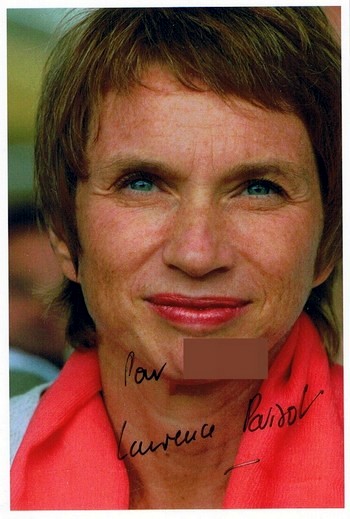 Autographe de Laurence Parisot