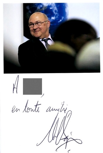 Autographe de Michel Sapin