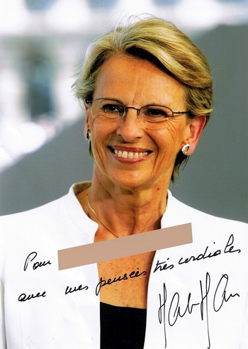 Autographe de Michèle Alliot-Marie