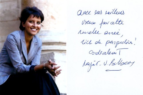 Autographe de Najat Vallaud-Belkacem