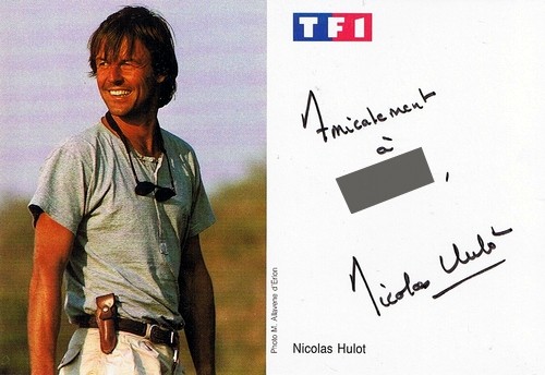 Autographe de Nicolas Hulot