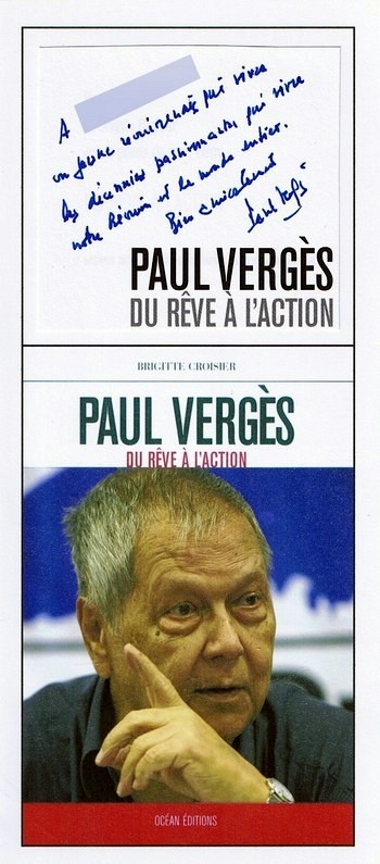 Autographe de Paul Vergès