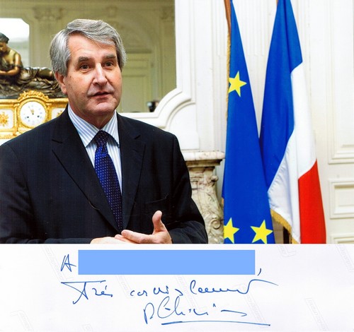 Autographe de Philippe Richert