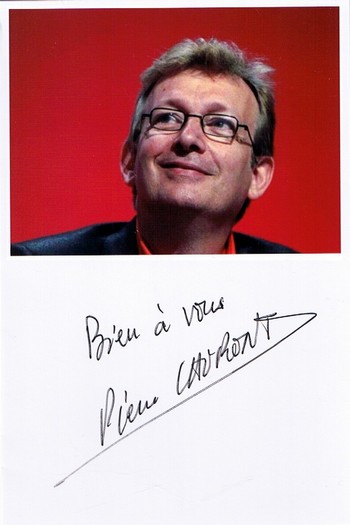 Autographe de Pierre Laurent