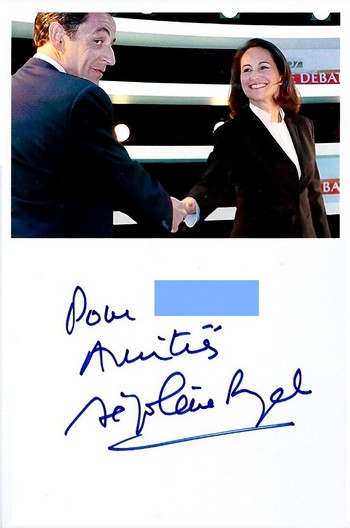 Autographe de Ségolène Royal