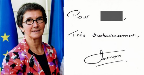 Autographe de Valérie Fourneyron