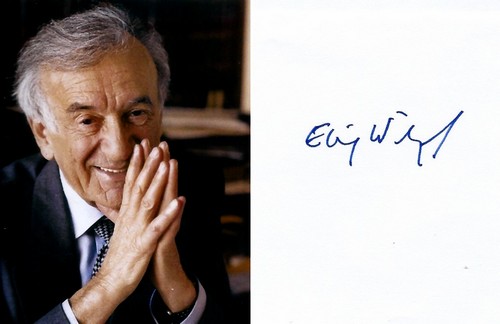 Autographe de Elie Wiesel