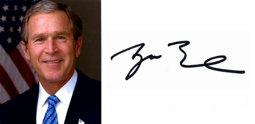 Autographe de George W. Bush