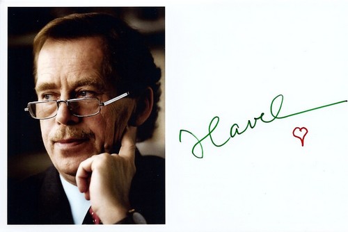 Autographe de Václav Havel